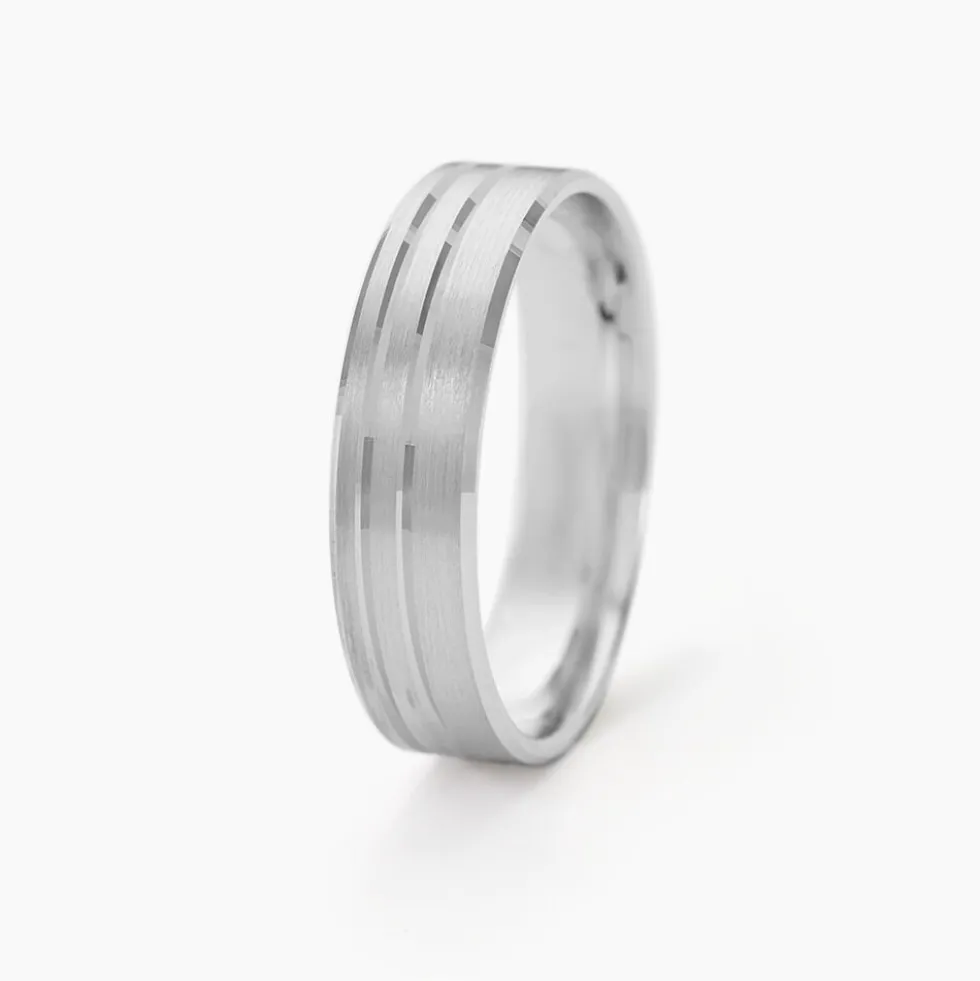 Alliance Cheryn Ruban Plat Argent Blanc