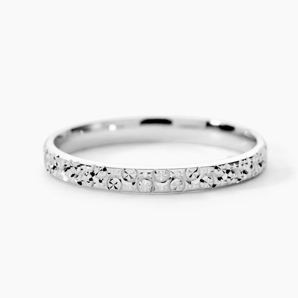 Alliance Fantaisie Diamantee Or Blanc