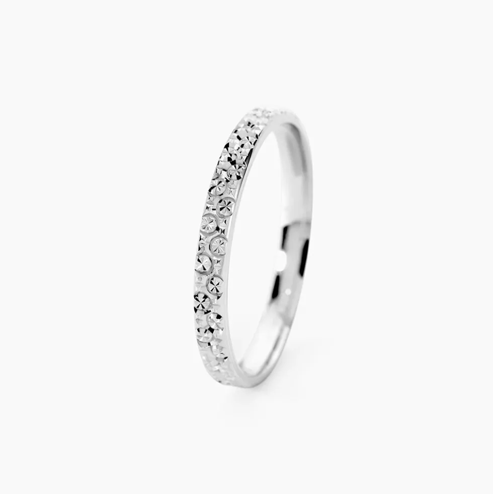 Alliance Fantaisie Diamantee Or Blanc