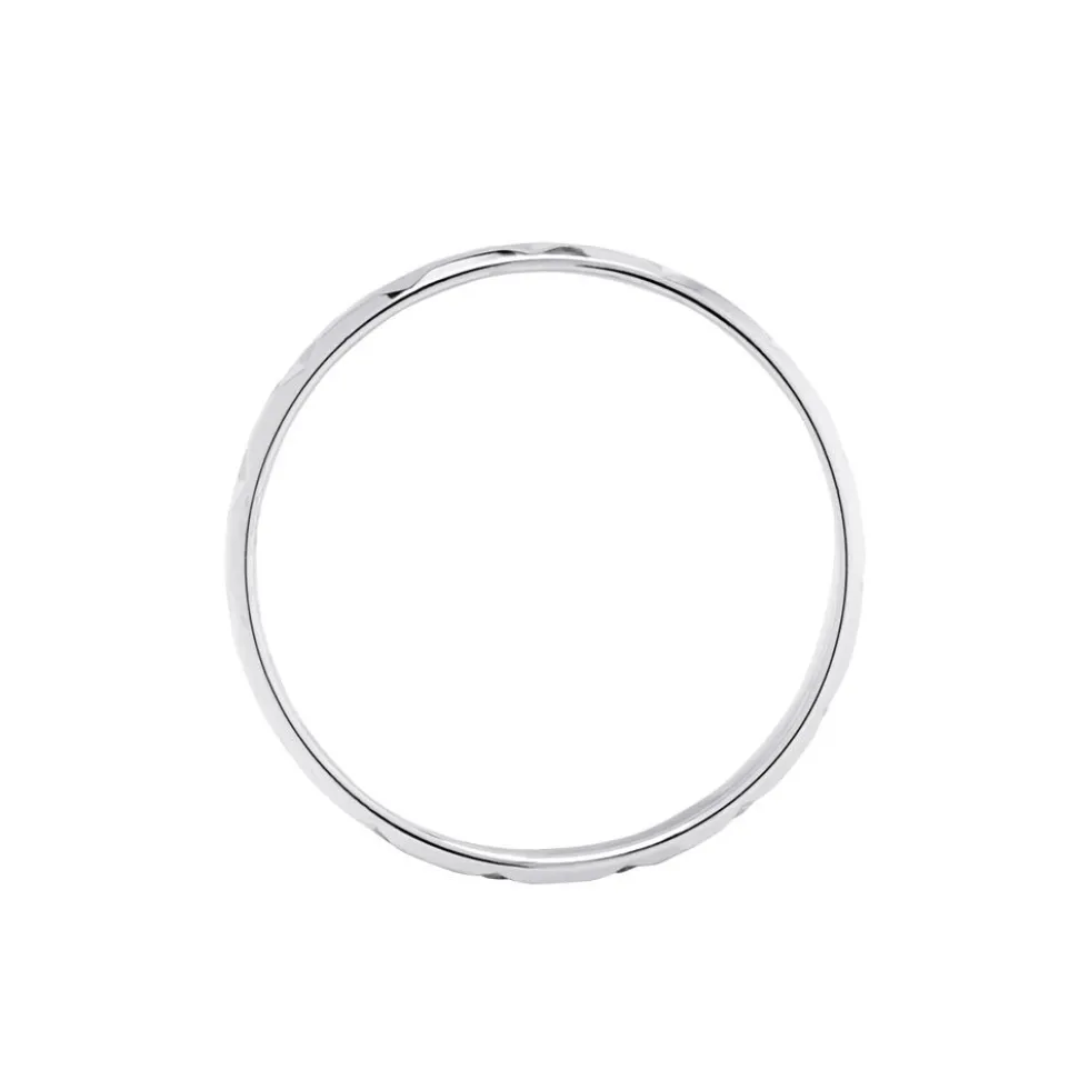 Alliance Fantaisie Ruban Plat Or Blanc