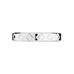 Alliance Fantaisie Ruban Plat Or Blanc