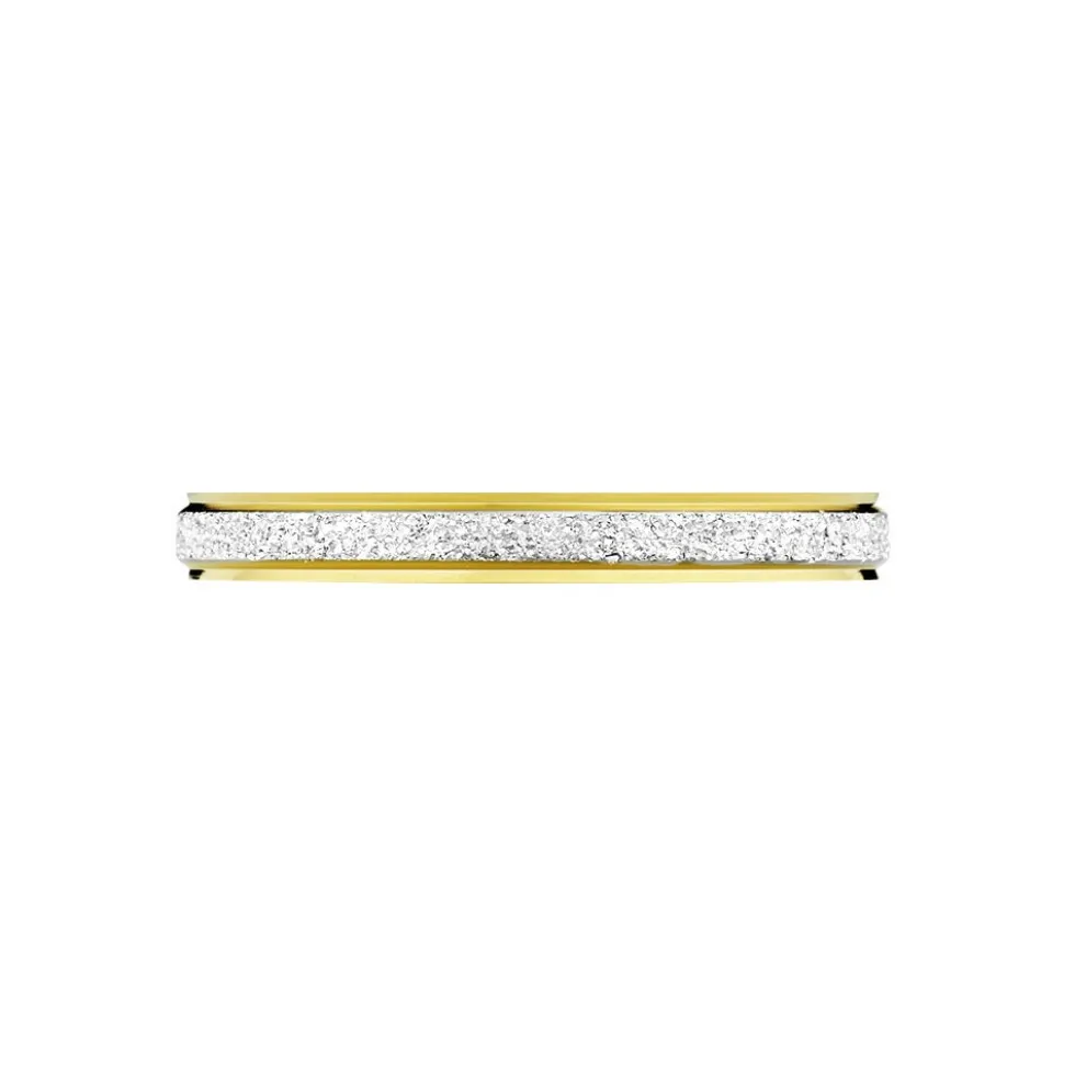 Alliance Fine Diamantee Ruban Plat Or Bicolore