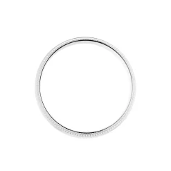 Alliance Irais Demi Jonc Classique Or Blanc