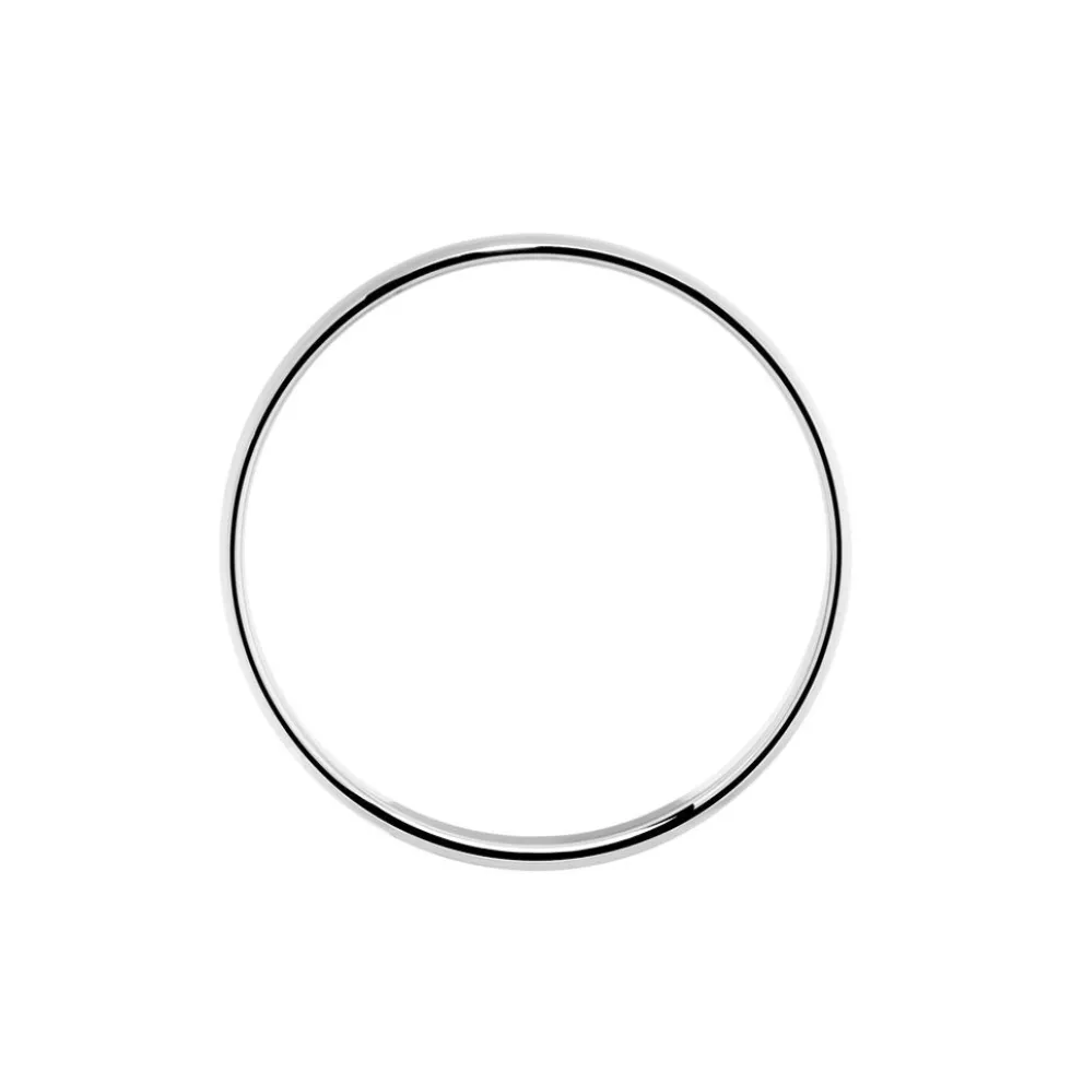 Alliance Irais Demi Jonc Classique Or Blanc