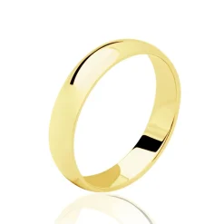 Alliance Irais Demi Jonc Classique Or Jaune