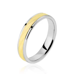 Alliance Jinene Ruban Plat Or Bicolore