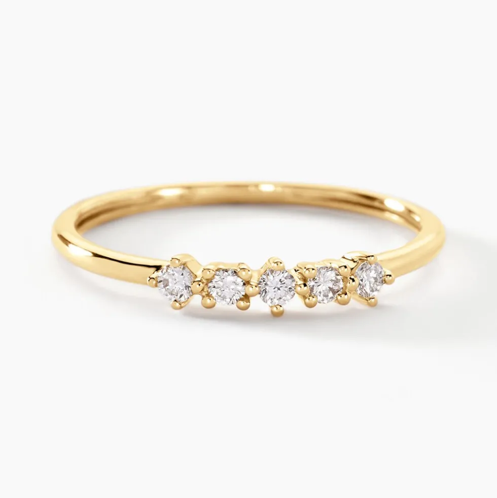 Alliance Matleena Or Jaune Diamant Synthétique
