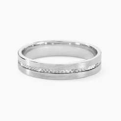 Alliance Nelcie Ruban Plat Argent Blanc