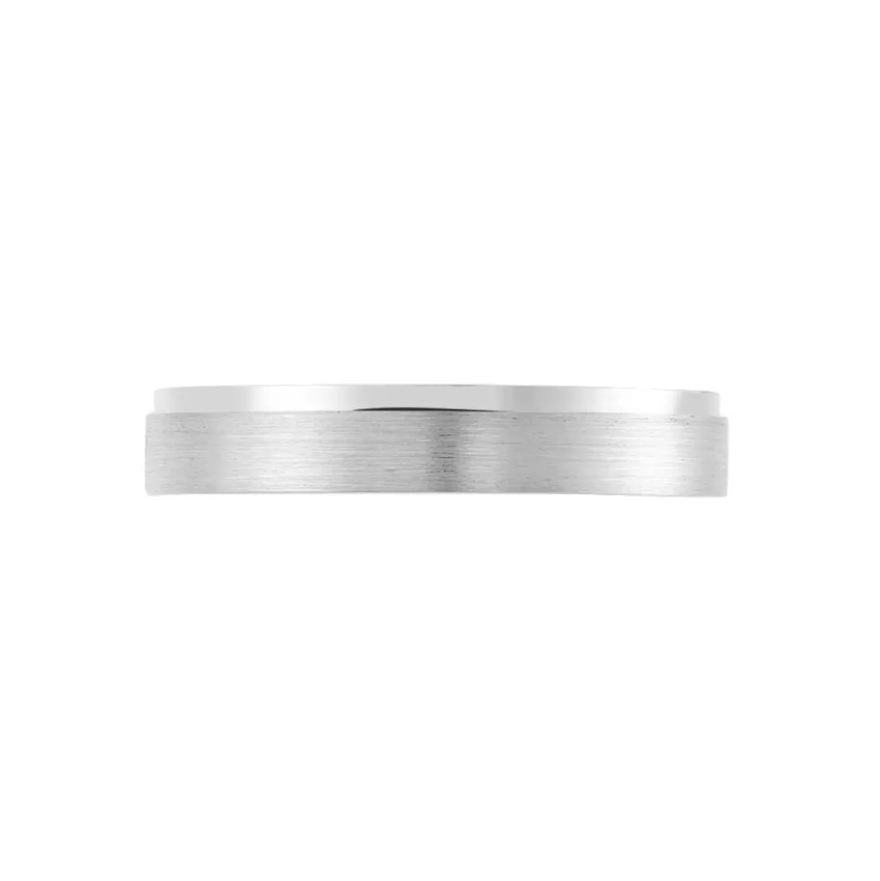 Alliance Nelida Ruban Plat Argent Blanc