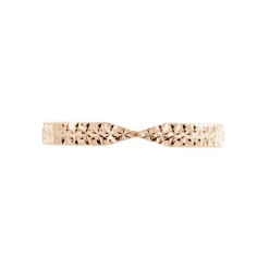 Alliance Or Rose Diamantée