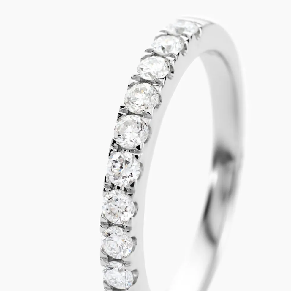 Alliance Pristina Ld Platine Blanc Diamant Synthétique