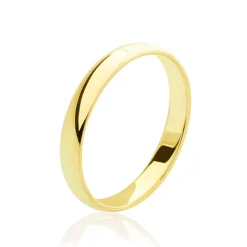 Alliance Amarande Demi Jonc Classique Or Jaune