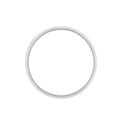 Alliance Aphroditia Demi Jonc Bombé Platine Blanc