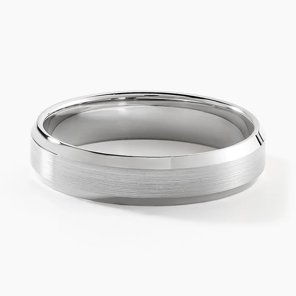 Alliance Berit Palladium Ruban Biseauté