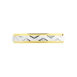 Alliance Cesarius Ruban Plat Or Bicolore
