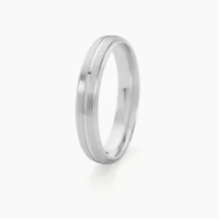 Alliance Circios Demi Jonc Classique Or Blanc
