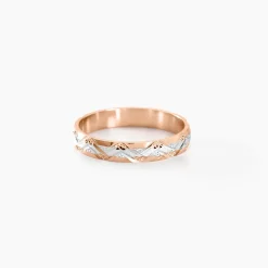 Alliance Clotilde Demi Jonc Classique Or Bicolore