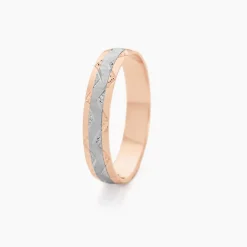Alliance Clotilde Demi Jonc Classique Or Bicolore