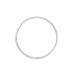 Alliance Clotilde Ruban Plat Or Blanc