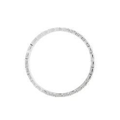 Alliance Dentelle 2 Rangs Diamantee Or Blanc