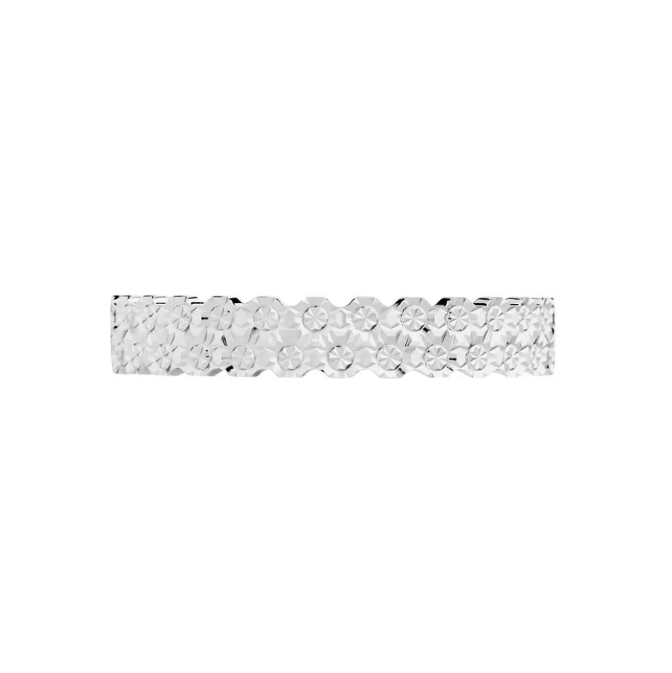 Alliance Effet Dentelle Or Blanc