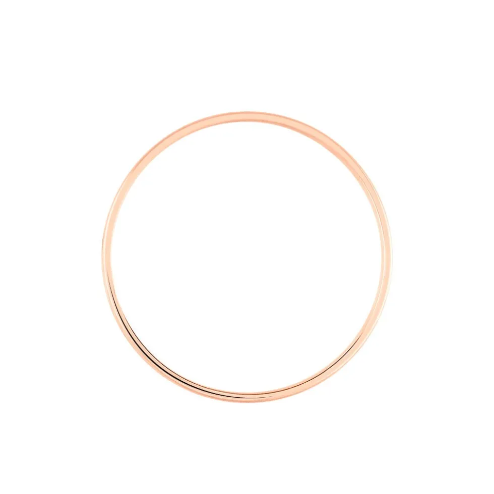 Alliance Effet Perle Ruban Plat Or Rose