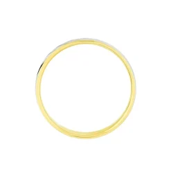 Alliance Epi Fantaisie Ruban Plat Or Bicolore