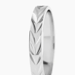 Alliance Epi Ruban Plat Or Blanc