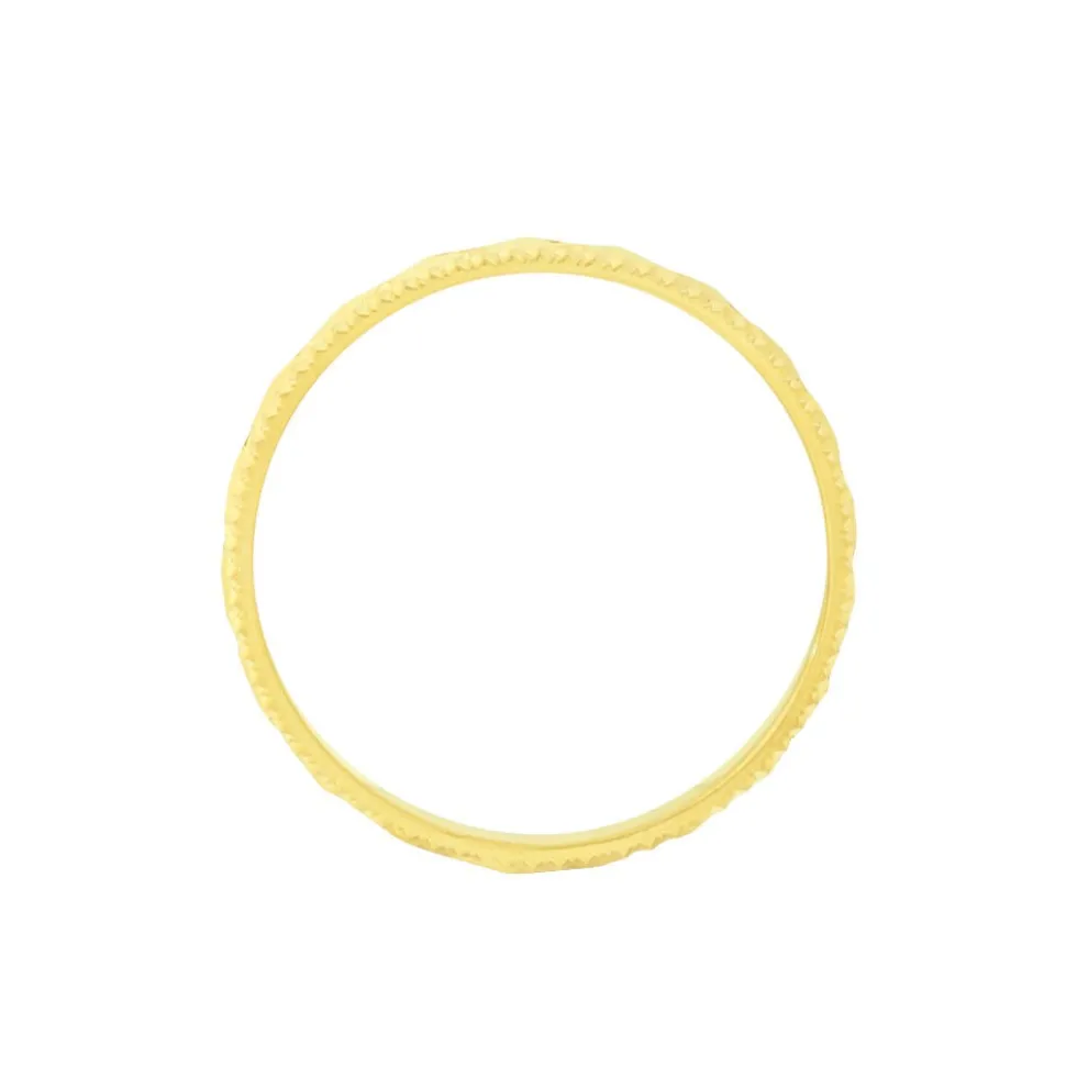 Alliance Facetee Demi Jonc Classique Or Jaune