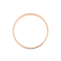 Alliance Fantaisie Diamantee Ruban Plat Or Bicolore
