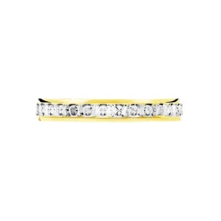Alliance Fantaisie Ruban Plat Or Bicolore