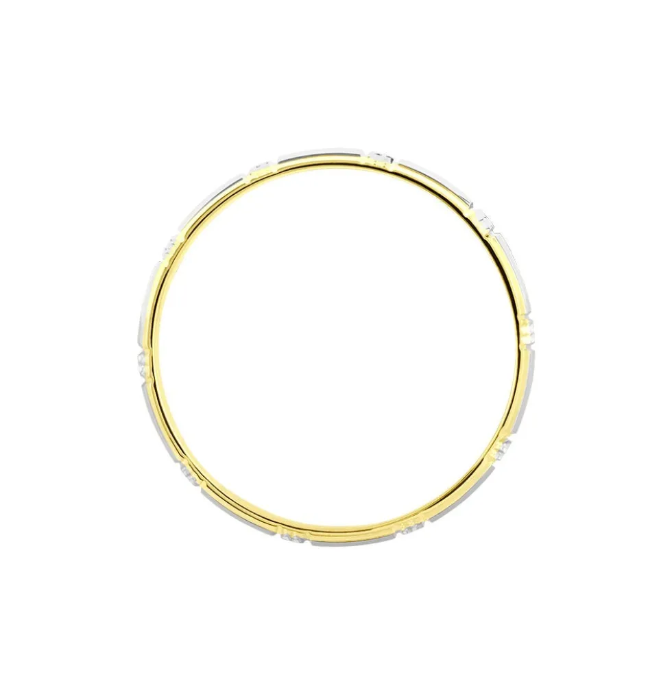 Alliance Fantaisie Ruban Plat Or Bicolore