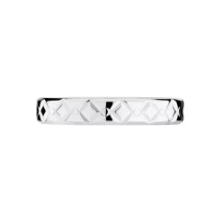 Alliance Fantaisie Ruban Plat Or Blanc