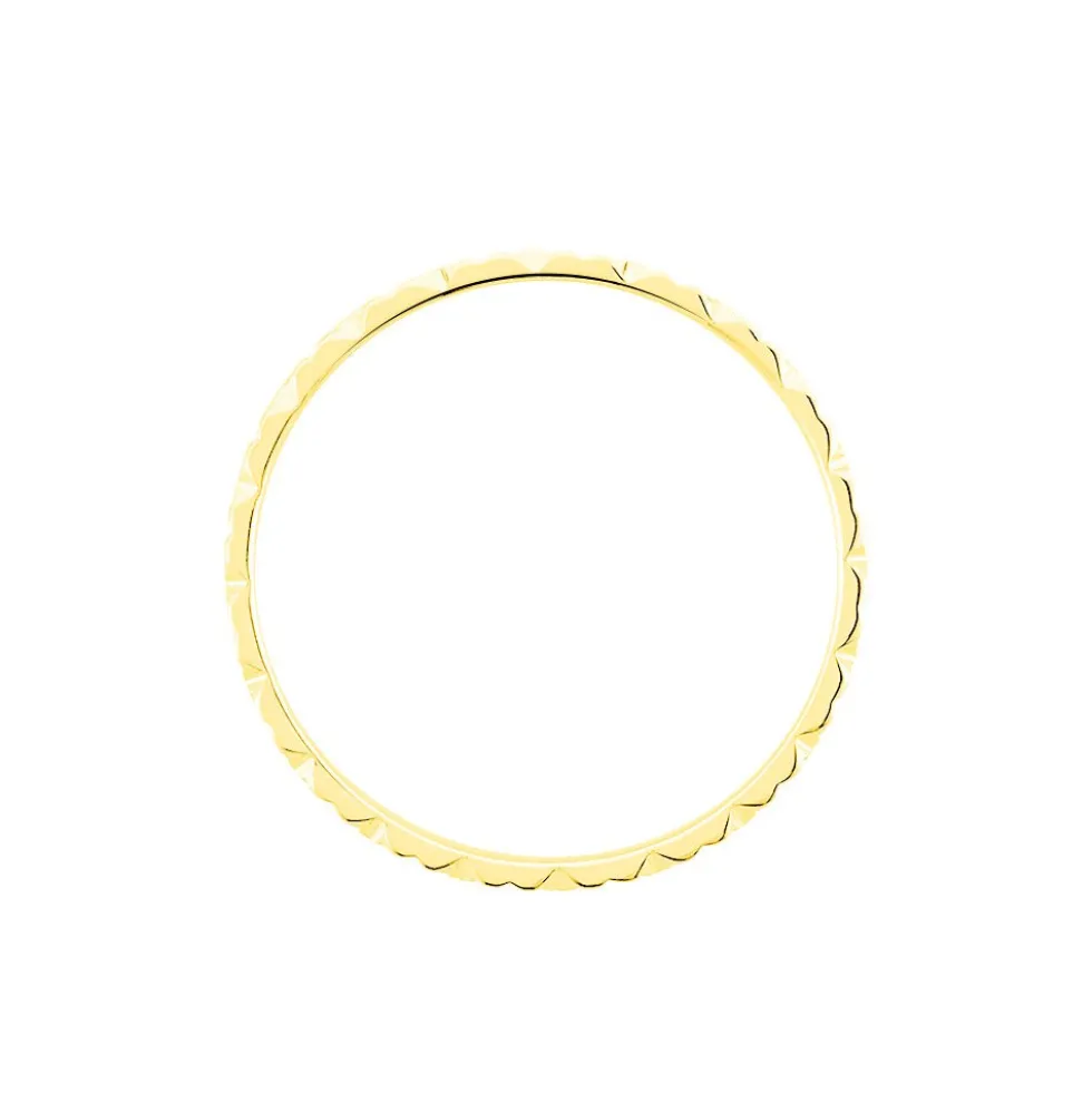 Alliance Fleur Diamantee Ruban Plat Or Jaune