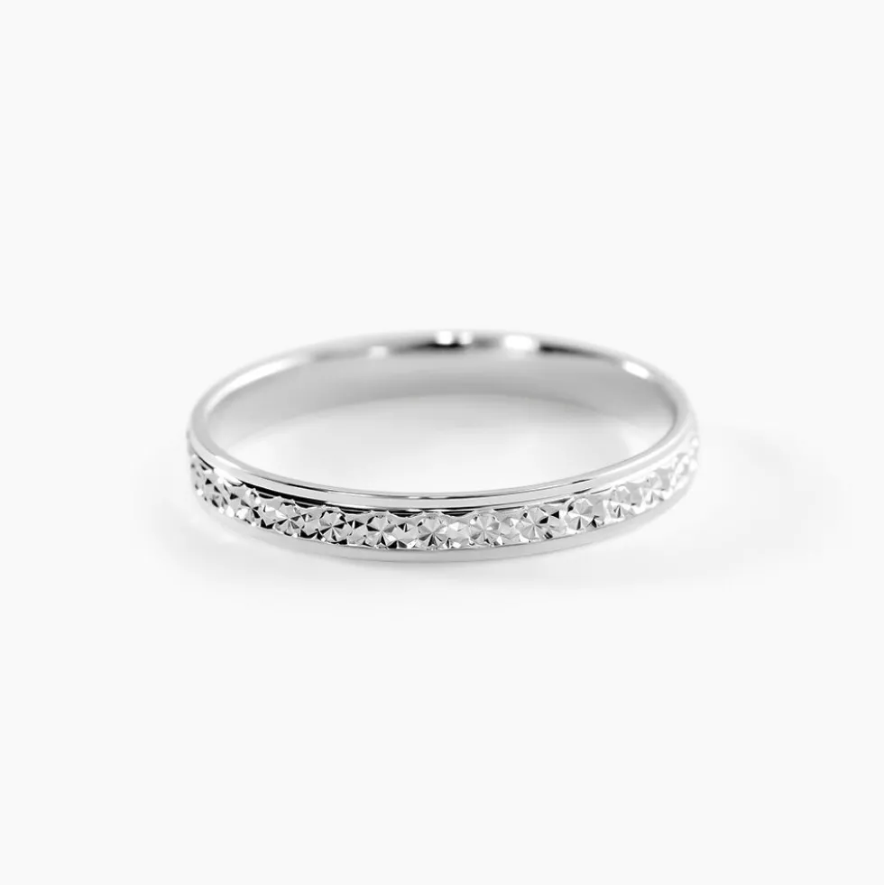 Alliance Heldea Ruban Plat Or Blanc