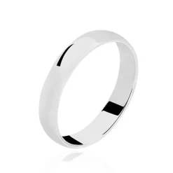 Alliance Julie-anna Demi Jonc Classique Or Blanc