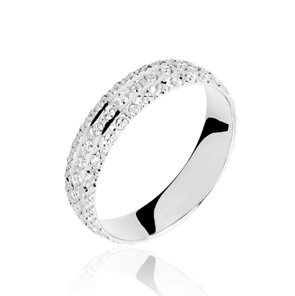 Alliance Leliana Demi Jonc Classique Or Blanc