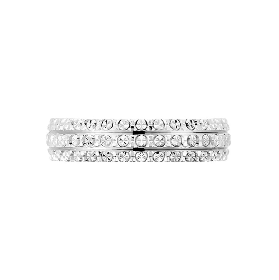 Alliance Leliana Demi Jonc Classique Or Blanc