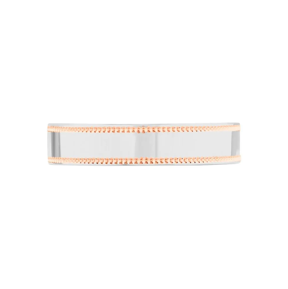 Alliance Liseret Perle Ruban Plat Or Bicolore