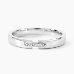 Alliance Magali Ruban Plat Or Blanc