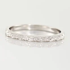 Alliance Marziale Ruban Plat Or Blanc