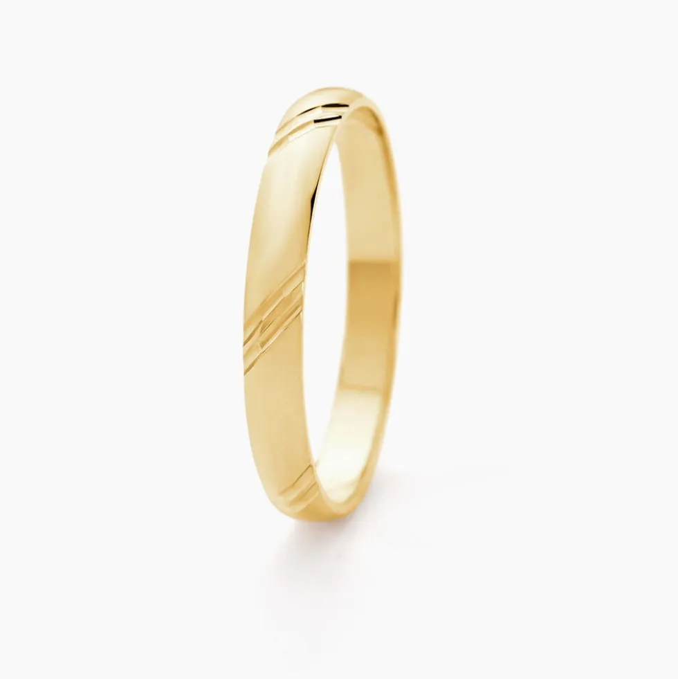 Alliance Massina Demi Jonc Classique Or Jaune