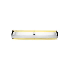 Alliance Miroir Ruban Plat Or Bicolore