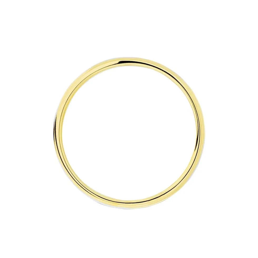 Alliance Miroir Ruban Plat Or Bicolore