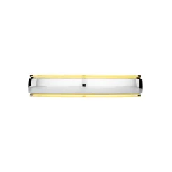 Alliance Miroir Ruban Plat Or Bicolore