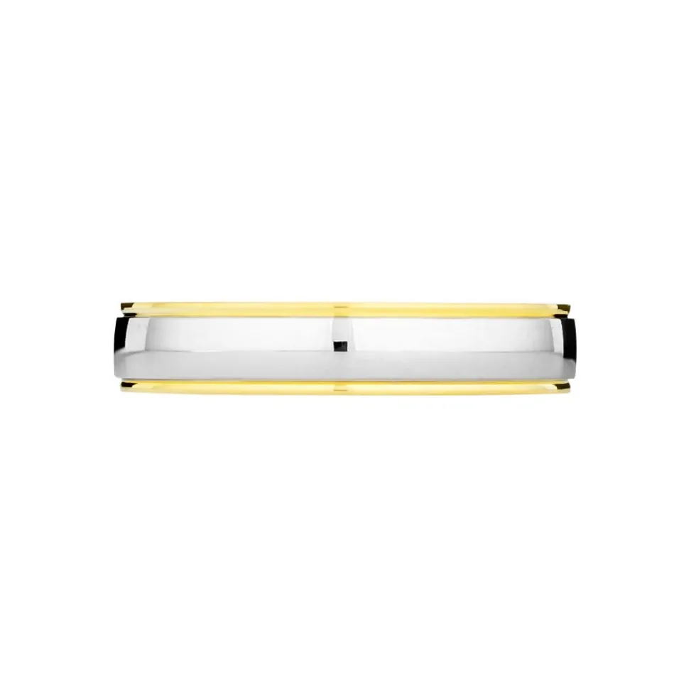 Alliance Miroir Ruban Plat Or Bicolore