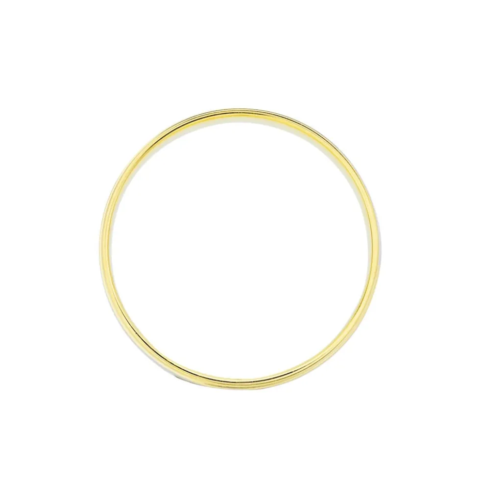 Alliance Romaine Ruban Plat Or Bicolore
