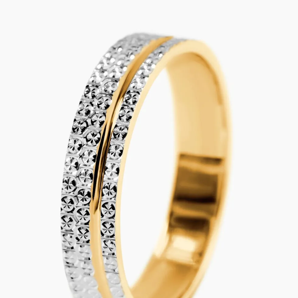 Alliance Rozella Ruban Plat Or Bicolore