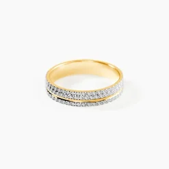 Alliance Rozella Ruban Plat Or Bicolore