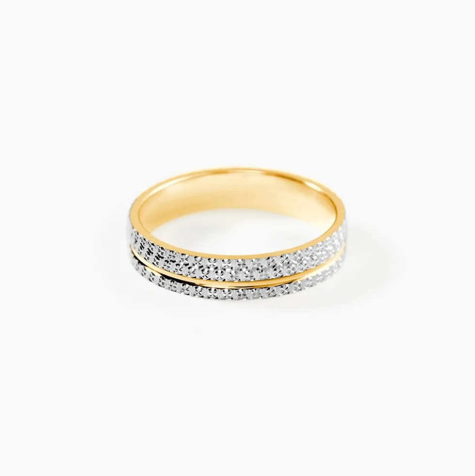 Alliance Rozella Ruban Plat Or Bicolore